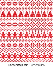 New Year's Christmas pattern pixel vector illustration