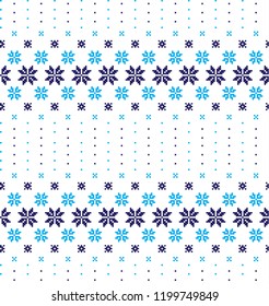 New Year's Christmas pattern pixel vector illustration