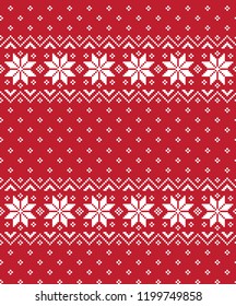 New Year's Christmas pattern pixel vector illustration