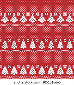 New Year's Christmas pattern pixel vector illustration