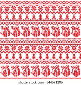 New Year's Christmas pattern pixel