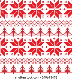 New Year's Christmas pattern pixel