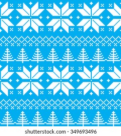 New Year's Christmas pattern pixel