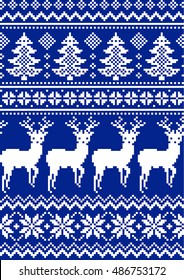 New Year's Christmas pattern pixel