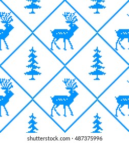 New Year's Christmas pattern pixel