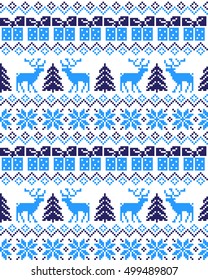 New Year's Christmas pattern pixel