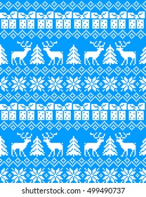 New Year's Christmas pattern pixel