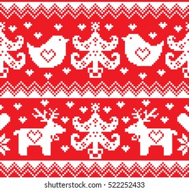 New Year's Christmas pattern pixel