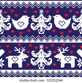 New Year's Christmas pattern pixel