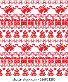 New Year's Christmas pattern pixel