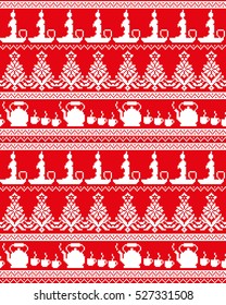 New Year's Christmas pattern pixel