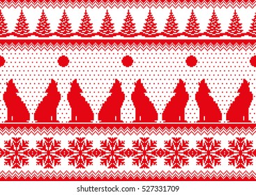 New Year's Christmas pattern pixel