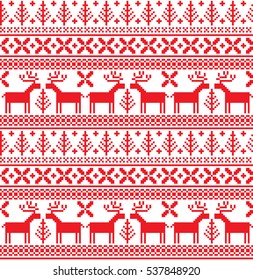 New Year's Christmas pattern pixel