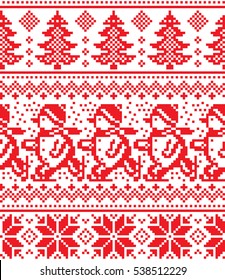 New Year's Christmas pattern pixel