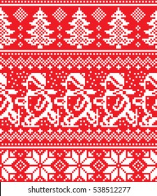 New Year's Christmas pattern pixel
