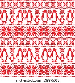 New Year's Christmas pattern pixel