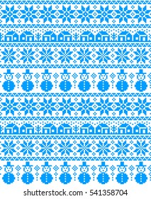 New Year's Christmas pattern pixel