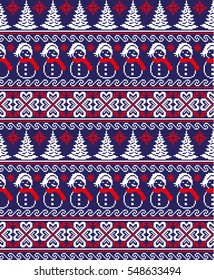 New Year's Christmas pattern pixel