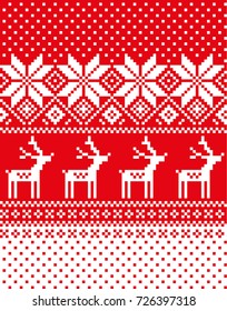 New Year's Christmas pattern pixel