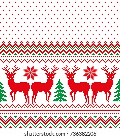 New Year's Christmas pattern pixel