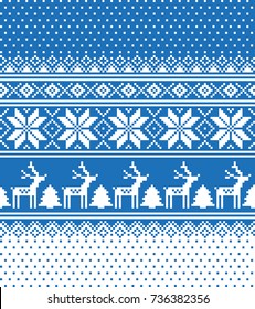 New Year's Christmas pattern pixel