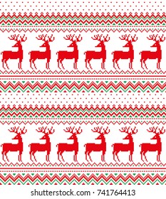 New Year's Christmas pattern pixel