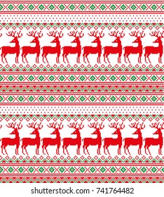 New Year's Christmas pattern pixel