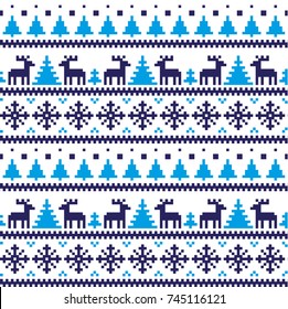 New Year's Christmas pattern pixel