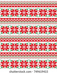 New Year's Christmas pattern pixel