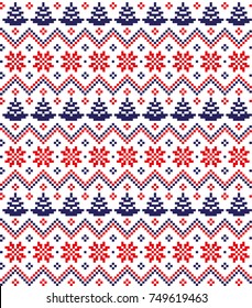 New Year's Christmas pattern pixel