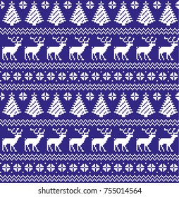 New Year's Christmas pattern pixel