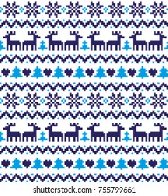 New Year's Christmas pattern pixel
