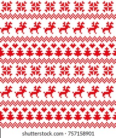 New Year's Christmas pattern pixel