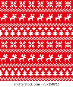 New Year's Christmas pattern pixel