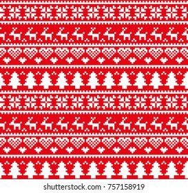 New Year's Christmas pattern pixel