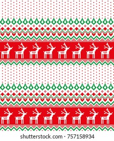 New Year's Christmas pattern pixel