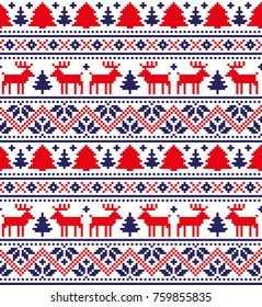 New Year's Christmas pattern pixel