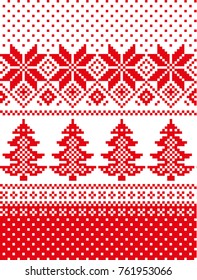 New Year's Christmas pattern pixel