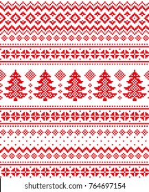 New Year's Christmas pattern pixel