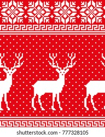 New Year's Christmas pattern pixel for print 2018