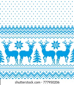 New Year's Christmas pattern pixel for print 2018