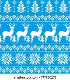 New Year's Christmas pattern pixel for print 2018