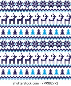 New Year's Christmas pattern pixel