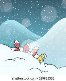 New Year's color shining background with a Christmas inscription.