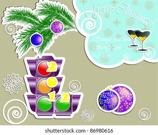 New Year's congratulatory background