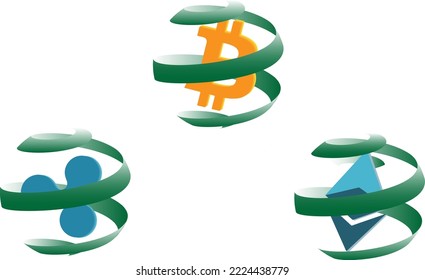 New Year's cryptocurrency. BTC ,XRP, ETH