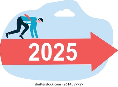 new year's day, Business concept

