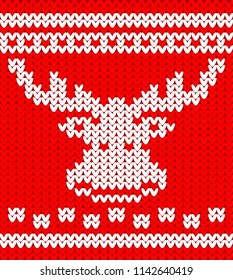 New Year's Deer embroidery pattern