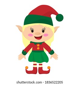 New Year's Elf. Vector image, eps 10