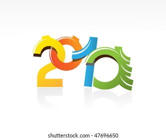 New Year's Eve  2010. Vector illustration